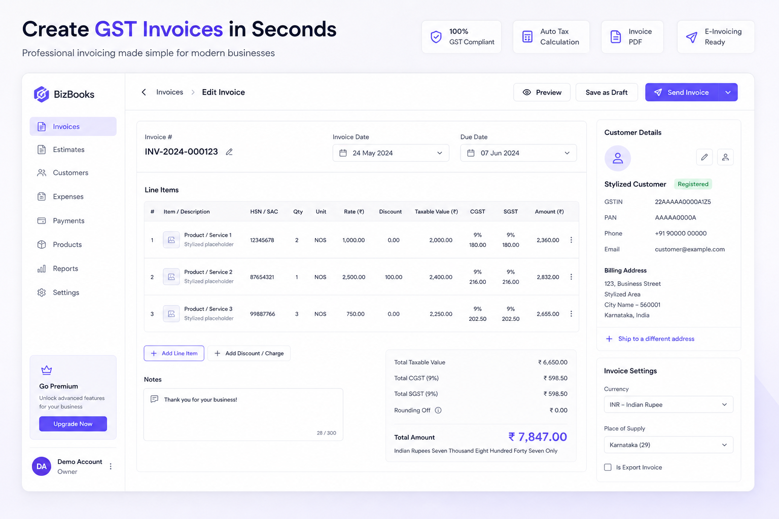 Invoice workflow for Bursa, Turkey